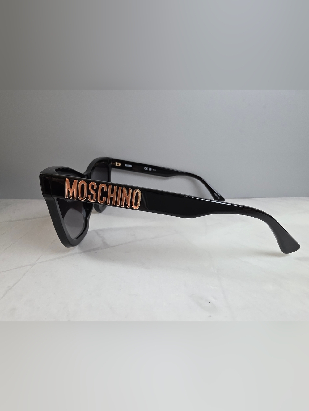 Moschino Black Cat Eye Sunglasses - Picture 5 of 6